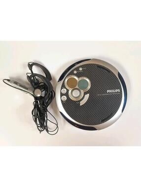 Working & Tested Philips Cd Portable Disc Player Electronic Skip Protection